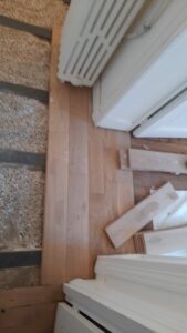 Renforcement des lambourdes + isolation et pose de parquet